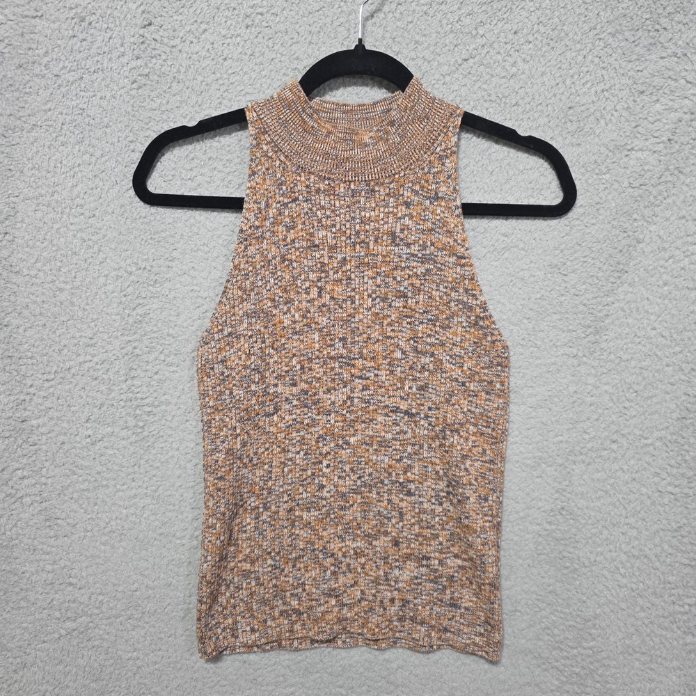 Madewell Womens Sleeveless High Neck Sweater Tank Top Multicolor Small